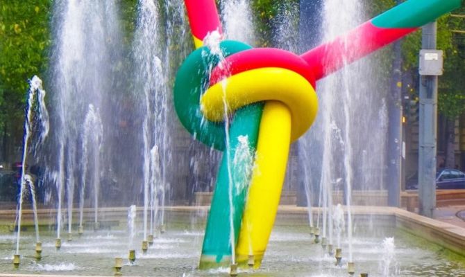 Milano, fontana di Piazza Cadorna