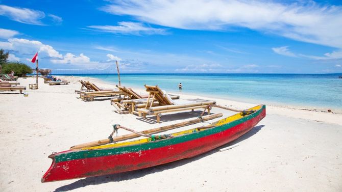 Trawangan spiaggia