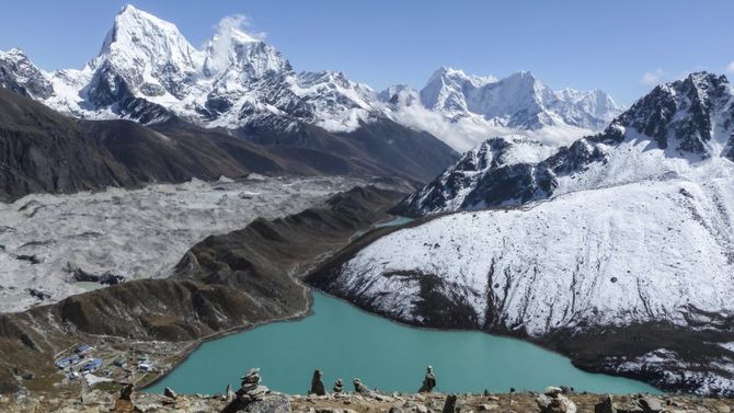 Ghiacciaio in Nepal