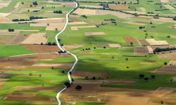 umbria, campi, norcia, coltivazioni, colline