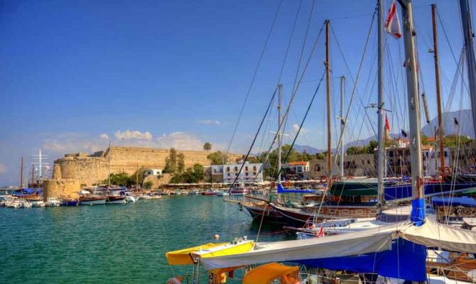 Kyrenia Cirpo Nord porto e barche