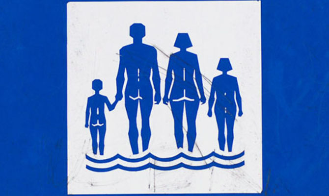 Insegna per nudisti