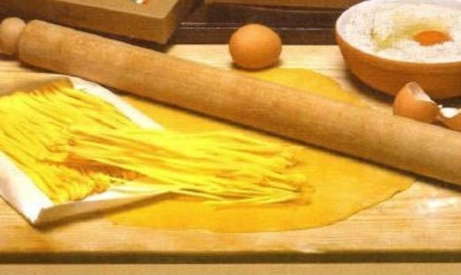 pasta all'uovo tipica delle Marche<br>