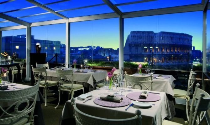 Terrazza panormaica dell'Aroma Restaurant - Roma