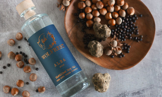  Gin Wolfrest Alba tartufo bianco nocciole ginepro