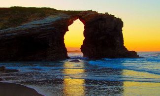 Playa de las Catedrales  a Ribadeo in Spagna