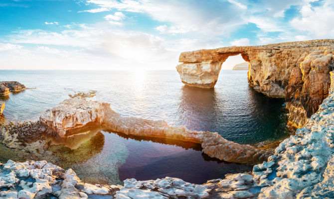 Azure Window a Gozo, Malta