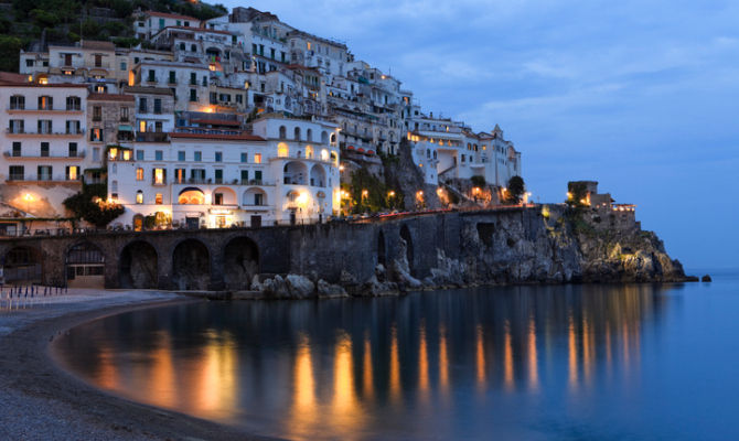 Veduta panoramica di Amalfi