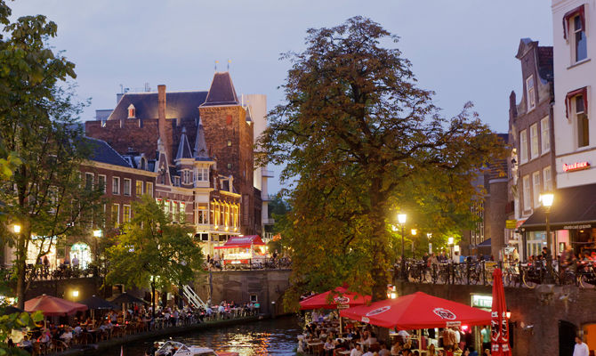 Utrecht al tramonto<br>