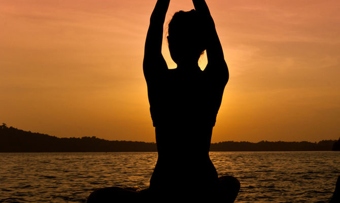 Yoga al tramonto