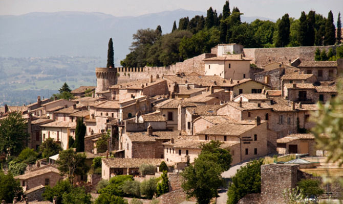 Spello, veduta panoramica<br>