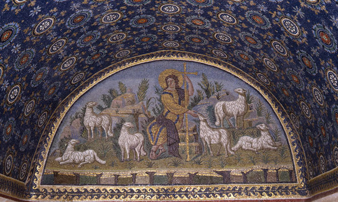 Lunetta del Buon Pastore, Mausoleo di Galla Placidia, Ravenna