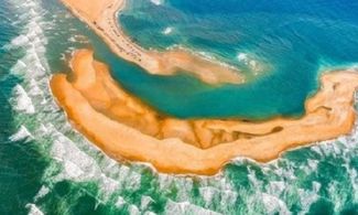 Carolina del Nord, riemerge un'isola piena di conchiglie  