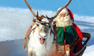 Babbo Natale con renna