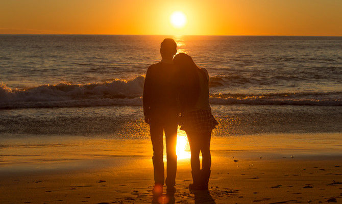 Mare al tramonto