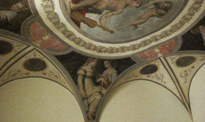 Arezzo, Casa Vasari, Sala delle Muse. By Combusken (Own work) [CC BY-SA 3.0 (http://creativecommons.org/licenses/by-sa/3.0) or GFDL (http://www.gnu.org/copyleft/fdl.html)], via Wikimedia Commons