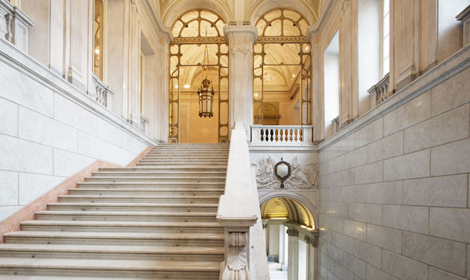 Villa Reale di Monza, scalone<br>