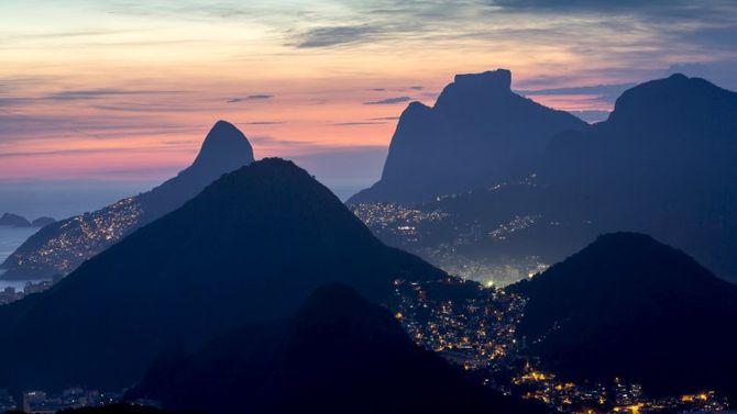 Rio de Janeiro al tramonto