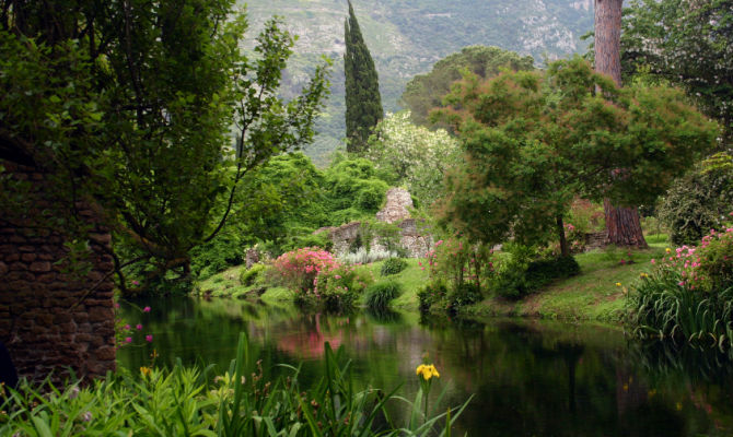 Panorama Giardino di Ninfa