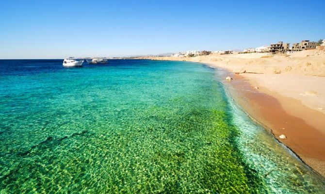 la costa di Sharm el Sheikh