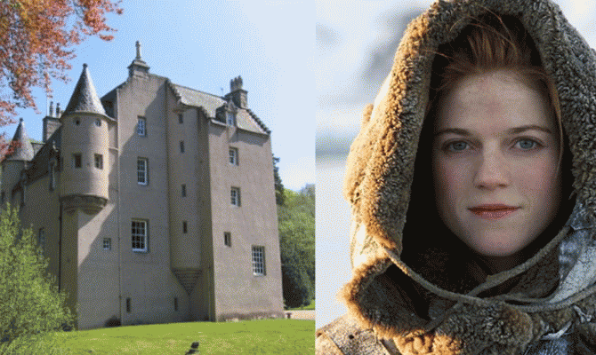 villa di Rose Leslie in scozia