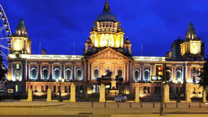 city hall by night