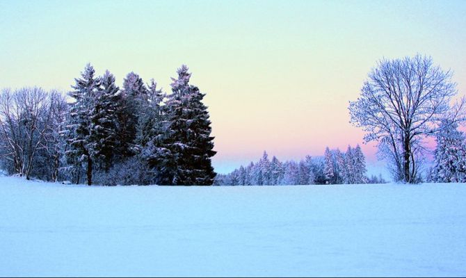 Paesaggio invernale con ghiaccio in Svizzera