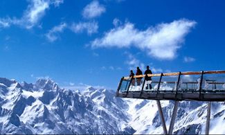 Spettacolare vista dalla piattaforma del Gaislachkogel, valle di Ã–tztal