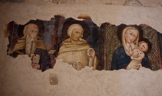  Montone, affresco