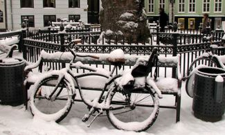 Bicicletta e neve