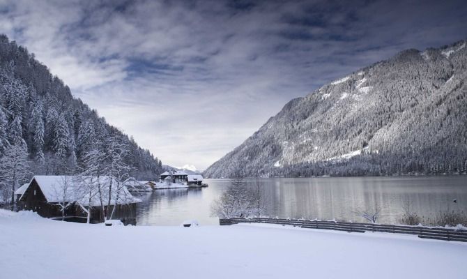 Weissensee in inverno