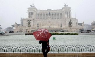 A Roma fine settimana di freddo e neve