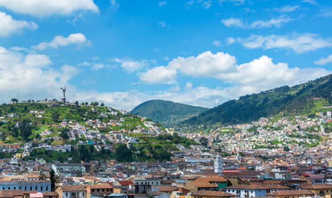 Skyline Quito, Ecuador