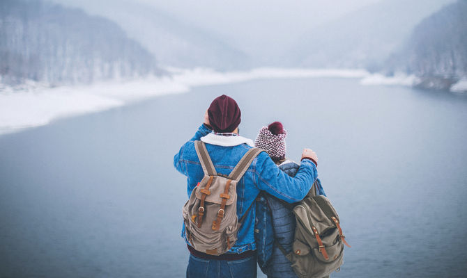 Lago in inverno