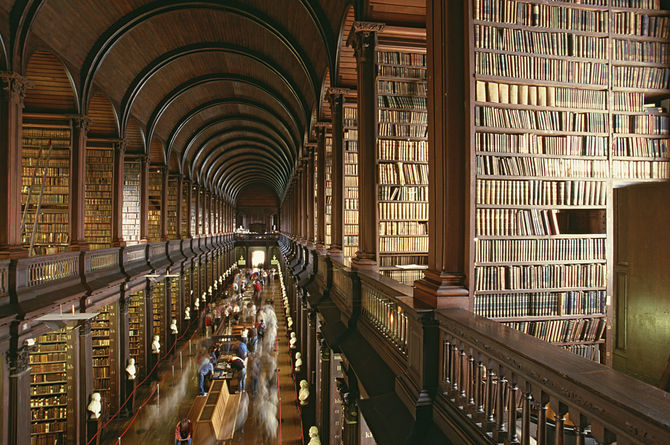 La biblioteca del Trinity College