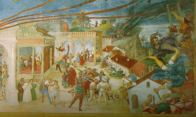 Affreschi di Lorenzo Lotto, Cappella Suardi<br>
