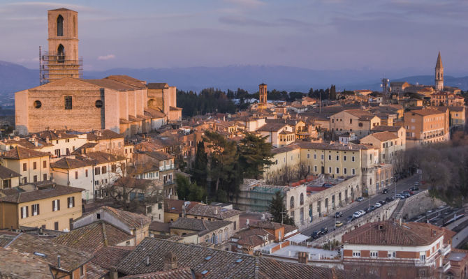 Panorama di Perugia<br>