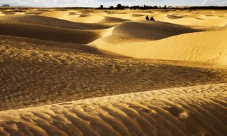 Quei tramonti sulle dune in Tunisia
