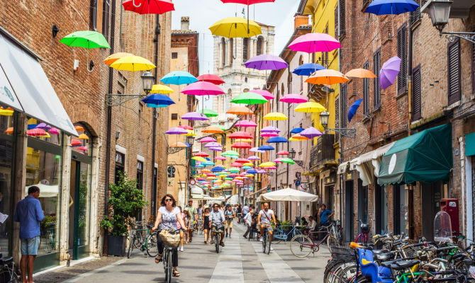 Ferrara, bicicletta in città