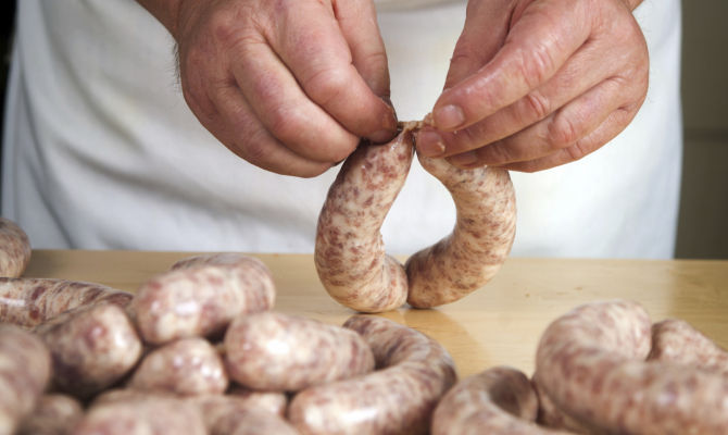 preparazione salsicce