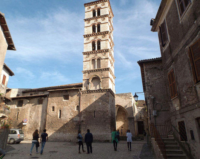 Campanile della cattedrale di Santa Maria Assunta, Sermoneta (Latina)