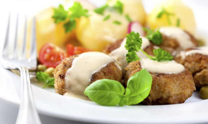 polpette di carne di maiale svedesi<br>