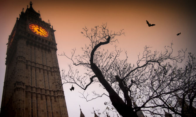 Pipistrelli al Big Ben