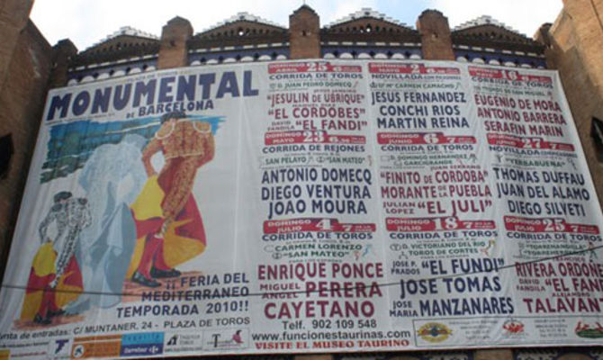 Barcellona, Plaza de Toros Monumental: Cartellone