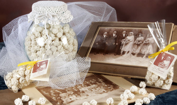 giuraje confetti piemonte matrimonio barattolo fotografie