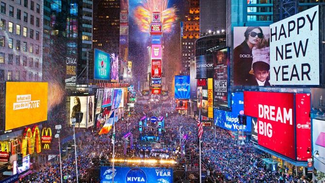 Times Square a Capodanno