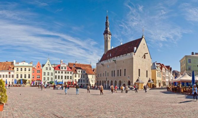 Tallinn caratteristiche case del centro storico