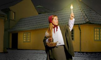 Odense Natale bambina piccola fiammiferaia