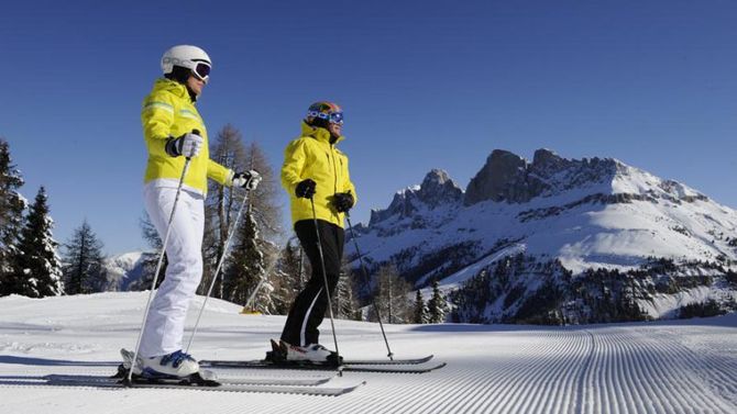 Sciare alle Dolomiti