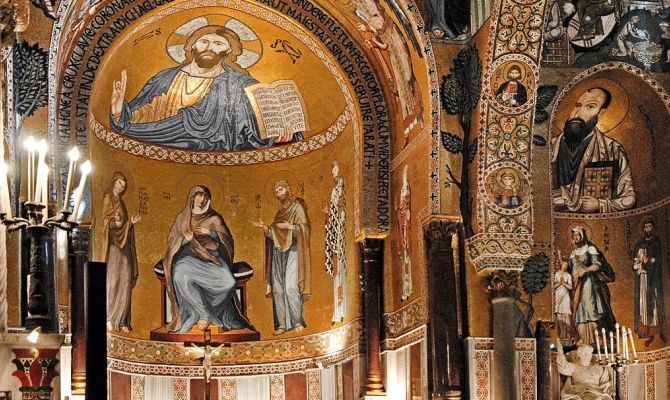 Palermo, interno della Cappella Palatina